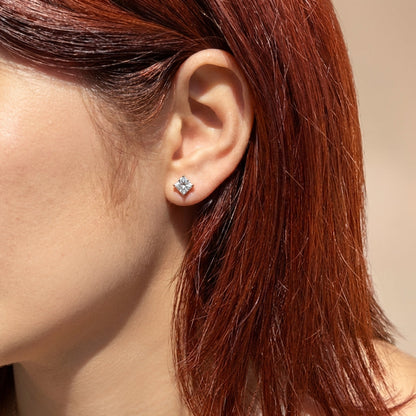 Aros Cuadro Lumi - Oro Rosa – Silver Ice 02