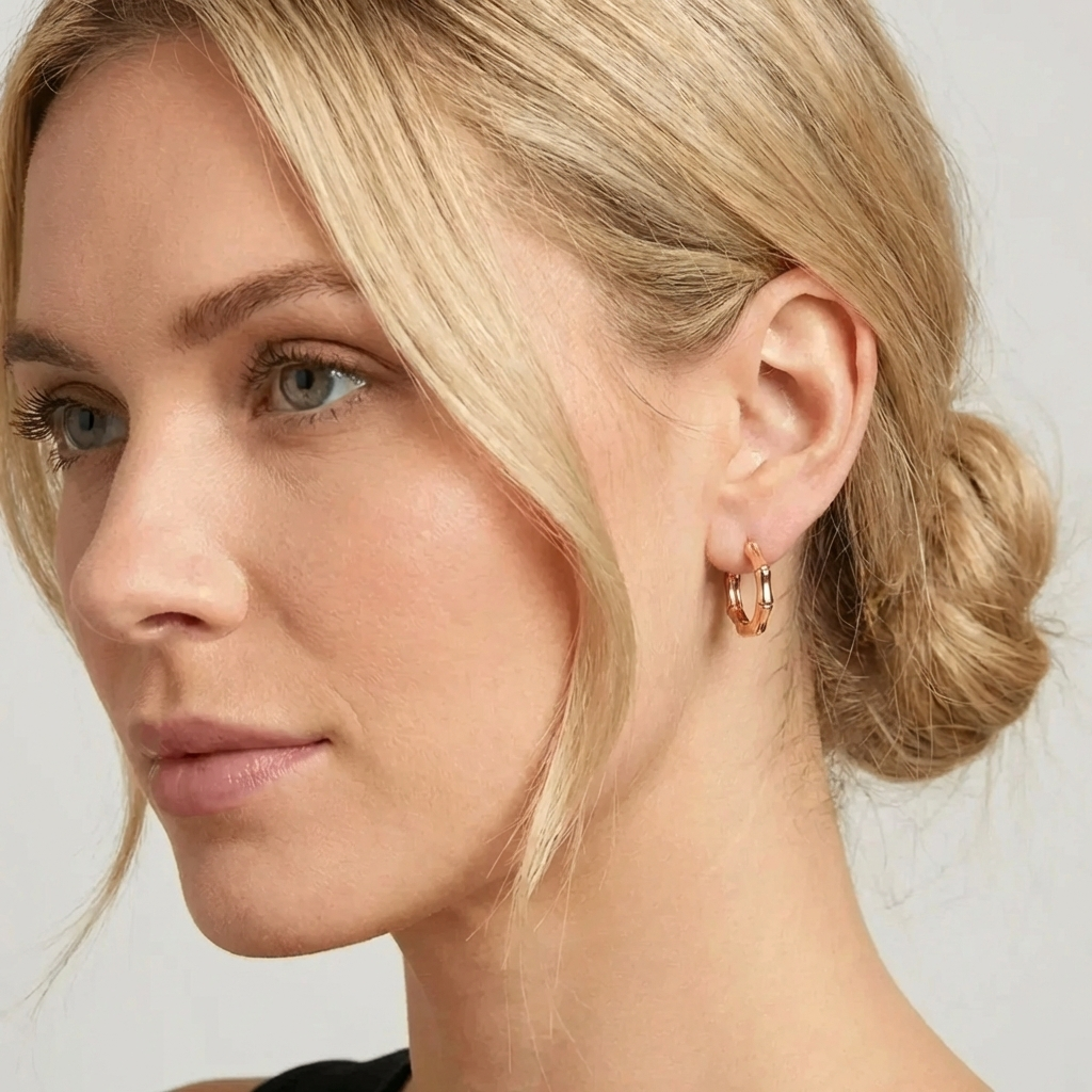 Aros Hexa - Oro Rosa – Silver Ice 03