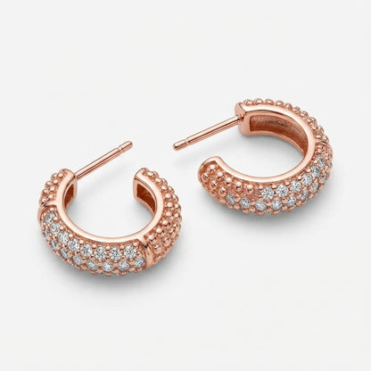 Aros Bubble Gold - Oro Rosa – Silver Ice 03