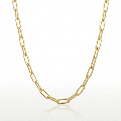 Cadena Eslabón Limada Oro – 5 mm – Silver Ice 01