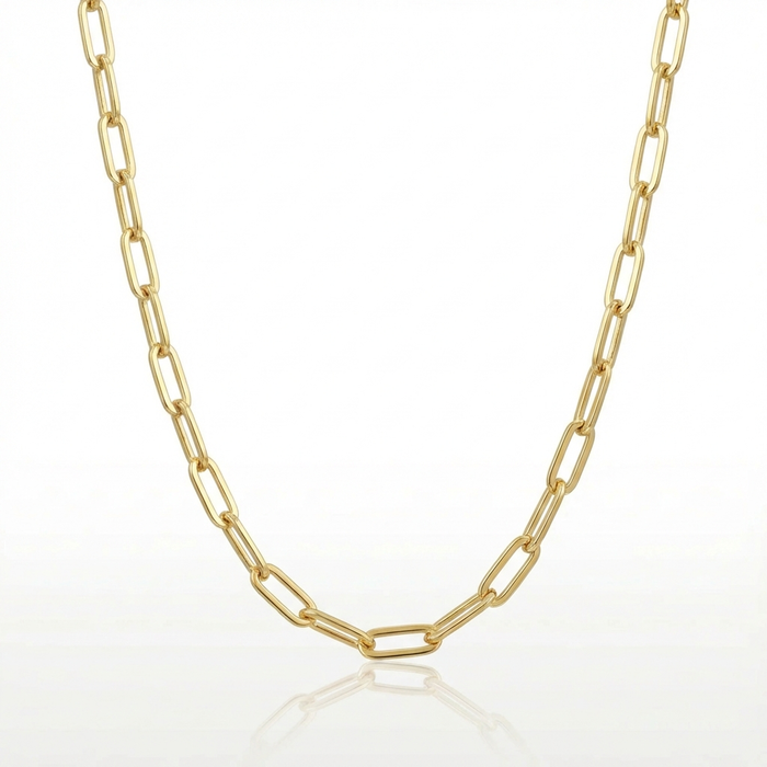 Cadena Eslabón Limada Oro – 5 mm – Silver Ice 01
