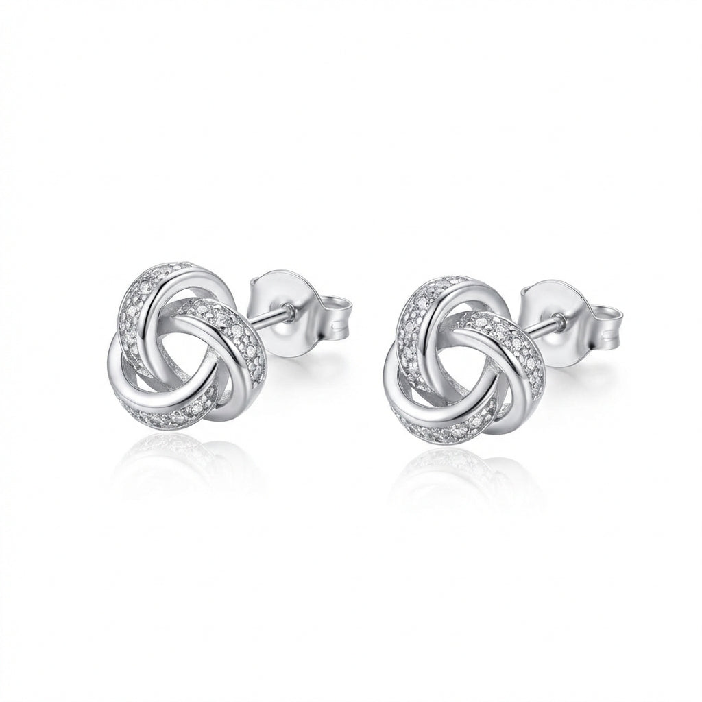 Aros Nudo Brillante - Plata 925 – Silver Ice 01