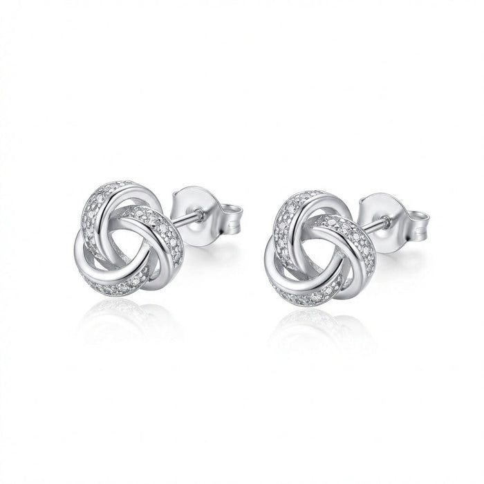 Aros Nudo Brillante - Plata 925 – Silver Ice 01