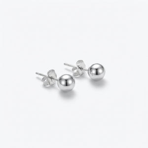 Aros Perla de Plata- Plata 925