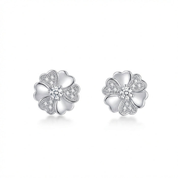Aros Flor Pavé - Plata 925 – Silver Ice 01