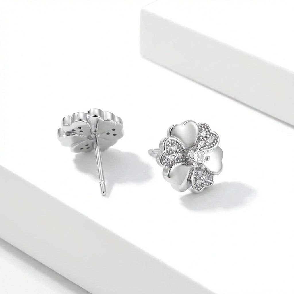 Aros Flor Pavé - Plata 925 – Silver Ice 02