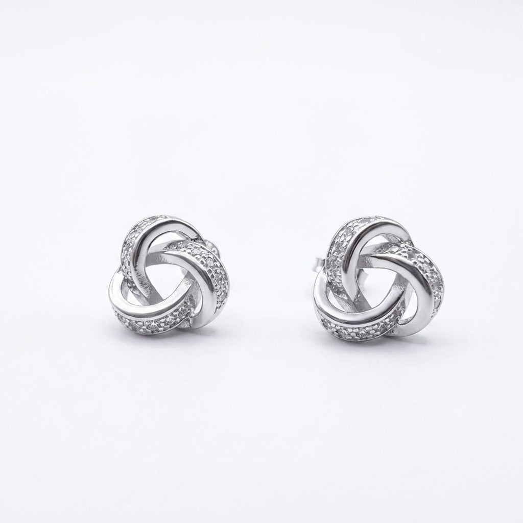 Aros Nudo Brillante - Plata 925 – Silver Ice 02