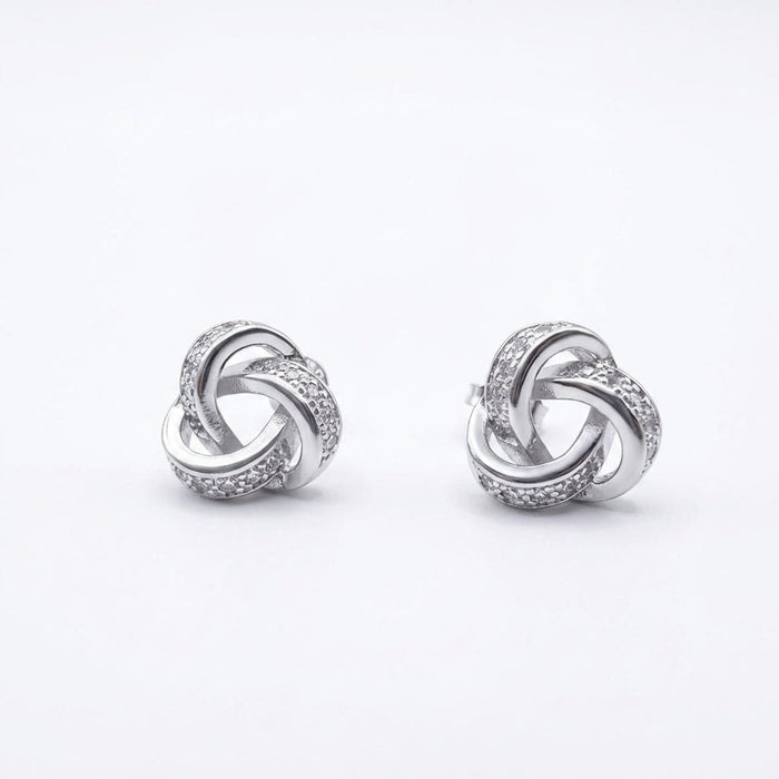 Aros Nudo Brillante - Plata 925 – Silver Ice 02