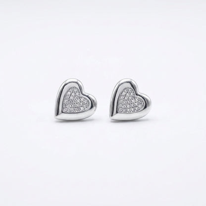 Aros Corazón Glam - Plata 925 – Silver Ice 01