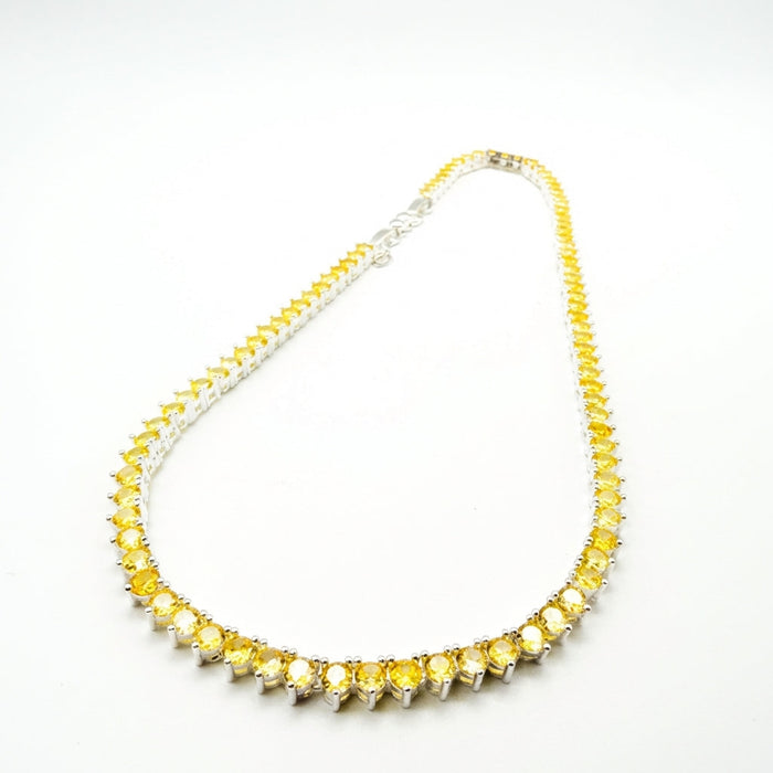 Collar Gotas de Luz Circones Amarillos Plata 925 – Silver Ice 01