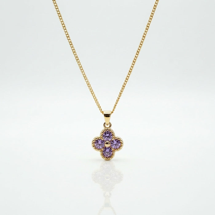 Cadena Florece Aurora Oro Goldfilled – Silver Ice 01