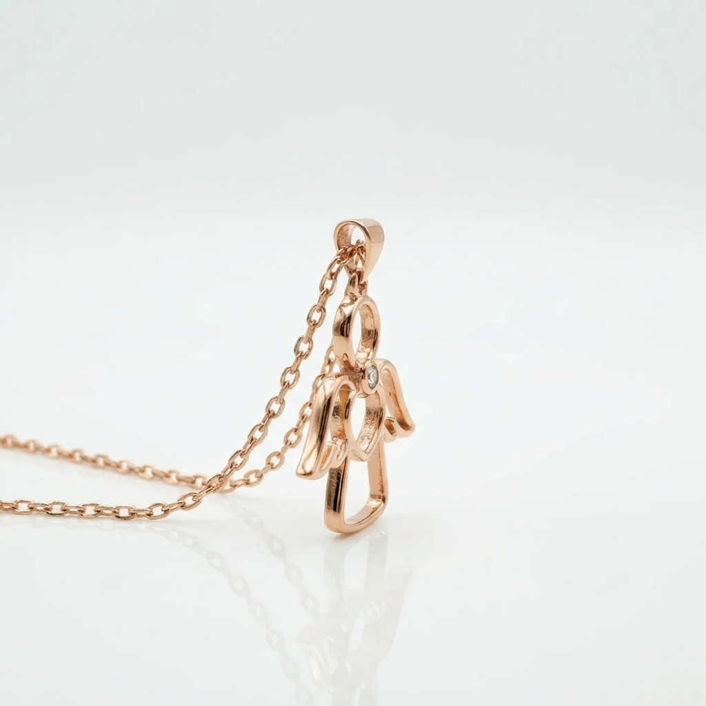 Cadena Ángel de Luz - Oro Goldfilled Rosa – Silver Ice 02
