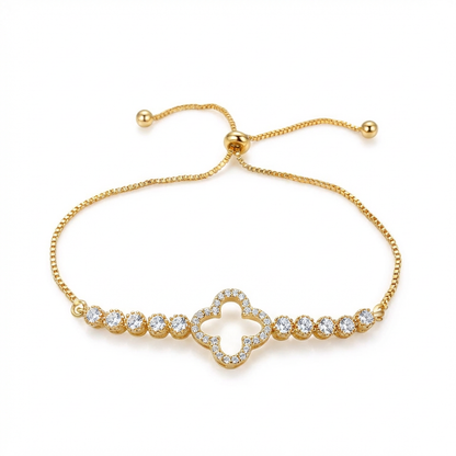 Pulsera Clover Chic Oro Goldfilled – Silver Ice 01