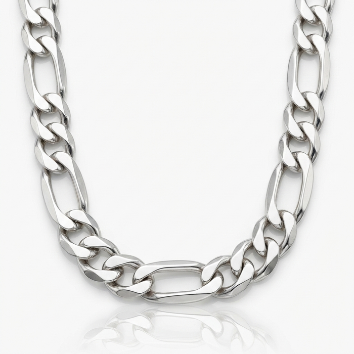 Cadena Fígaro - 10 mm – Silver Ice 01