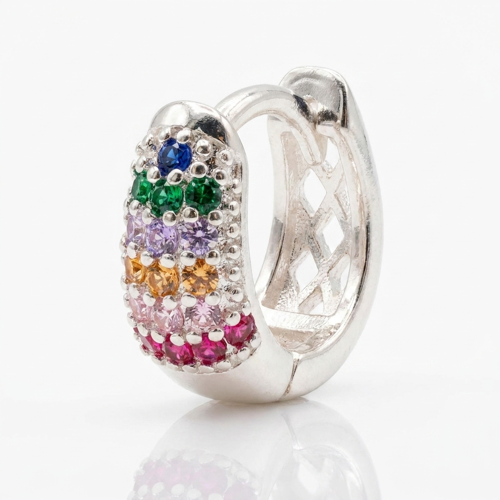 Aros Nébula Micro Circones Plata 925 – Silver Ice 03
