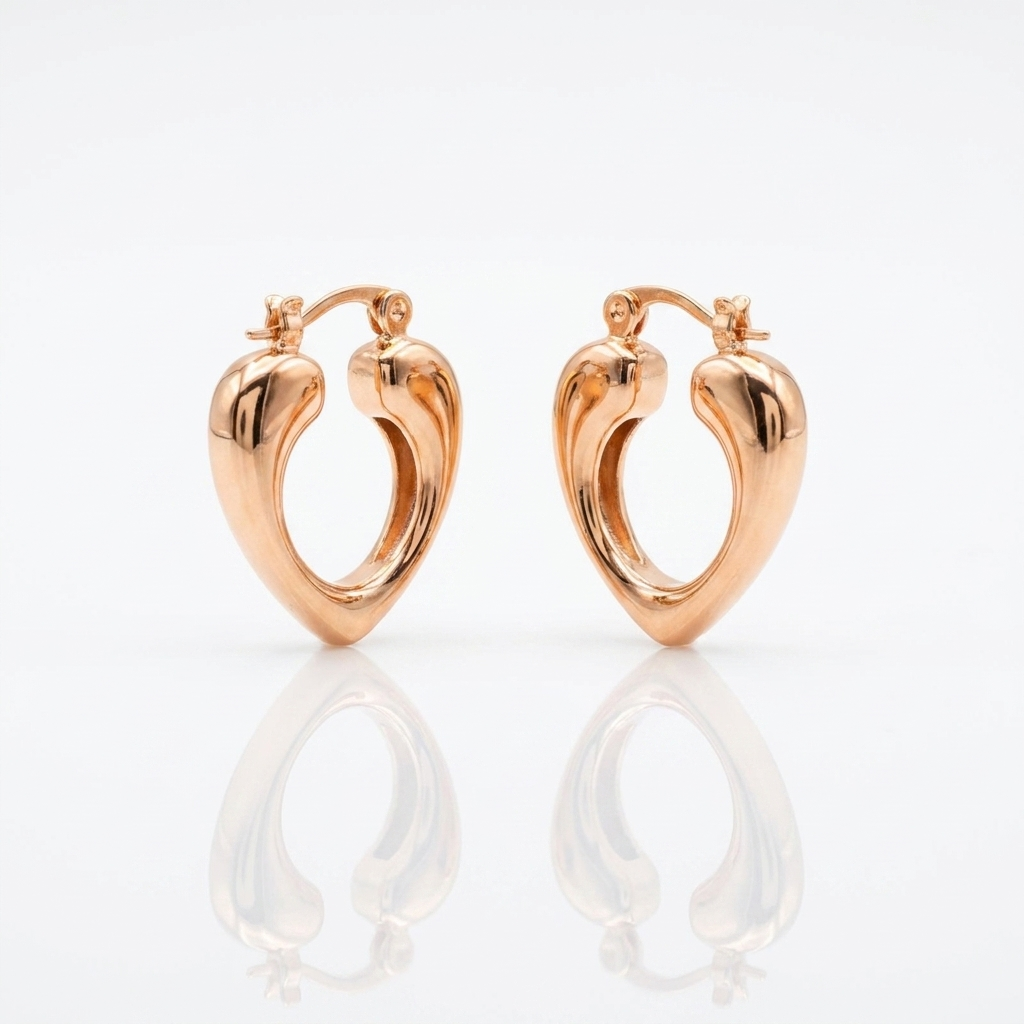 Aros Elipse Oro Goldfilled Rosa – Silver Ice 03