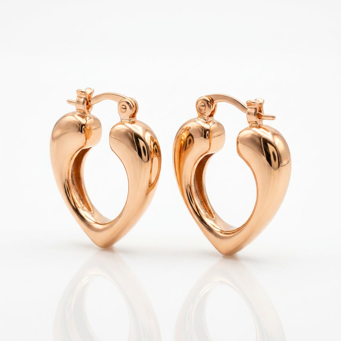 Aros Elipse Oro Goldfilled Rosa – Silver Ice 01