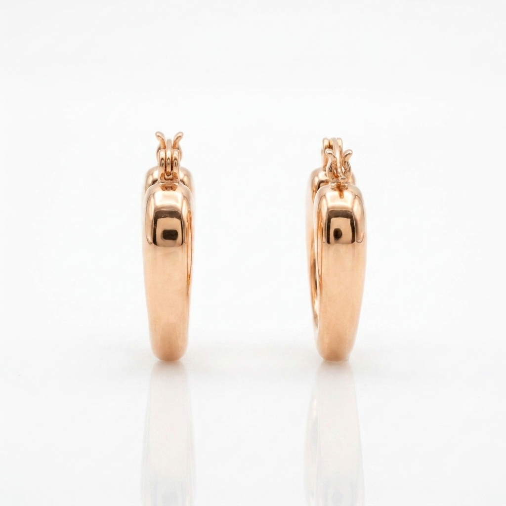 Aros Elipse Oro Goldfilled Rosa – Silver Ice 04