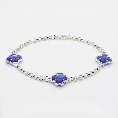 Pulsera Van Cleef Morada Plata 925 – Silver Ice 01