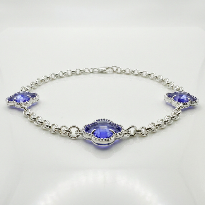 Pulsera Van Cleef Morada Plata 925 – Silver Ice 02