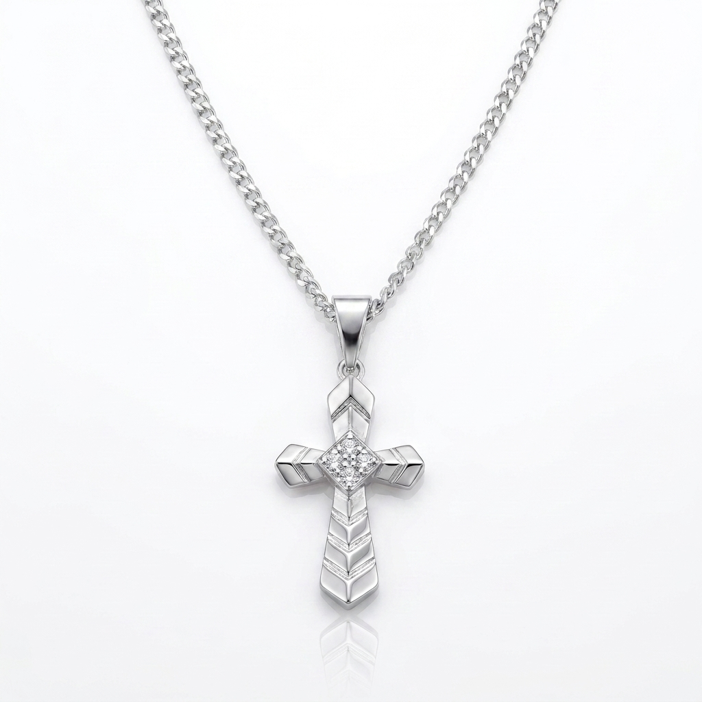 Cadena Cruz Imperial Plata 925 - 2mm – Silver Ice 01