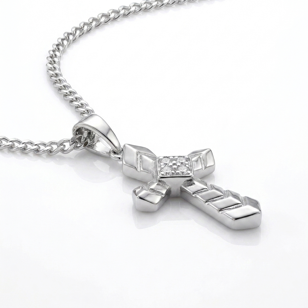 Cadena Cruz Imperial Plata 925 - 2mm – Silver Ice 02