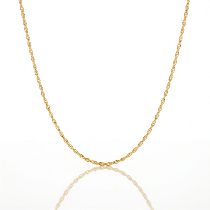 Cadena Turbillón Oro – 2 mm – Silver Ice 01