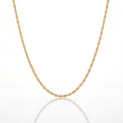Cadena Turbillón Oro – 3 mm – Silver Ice 01