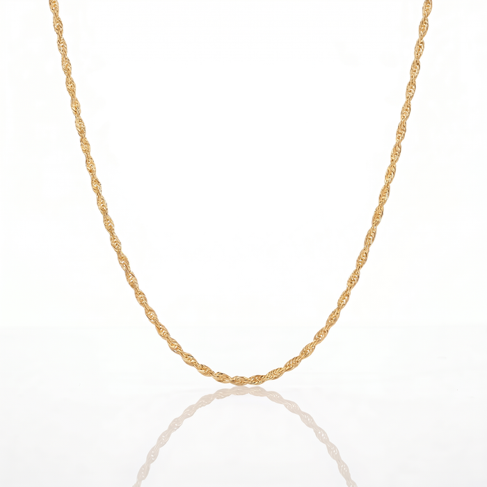 Cadena Turbillón Oro – 3 mm – Silver Ice 01