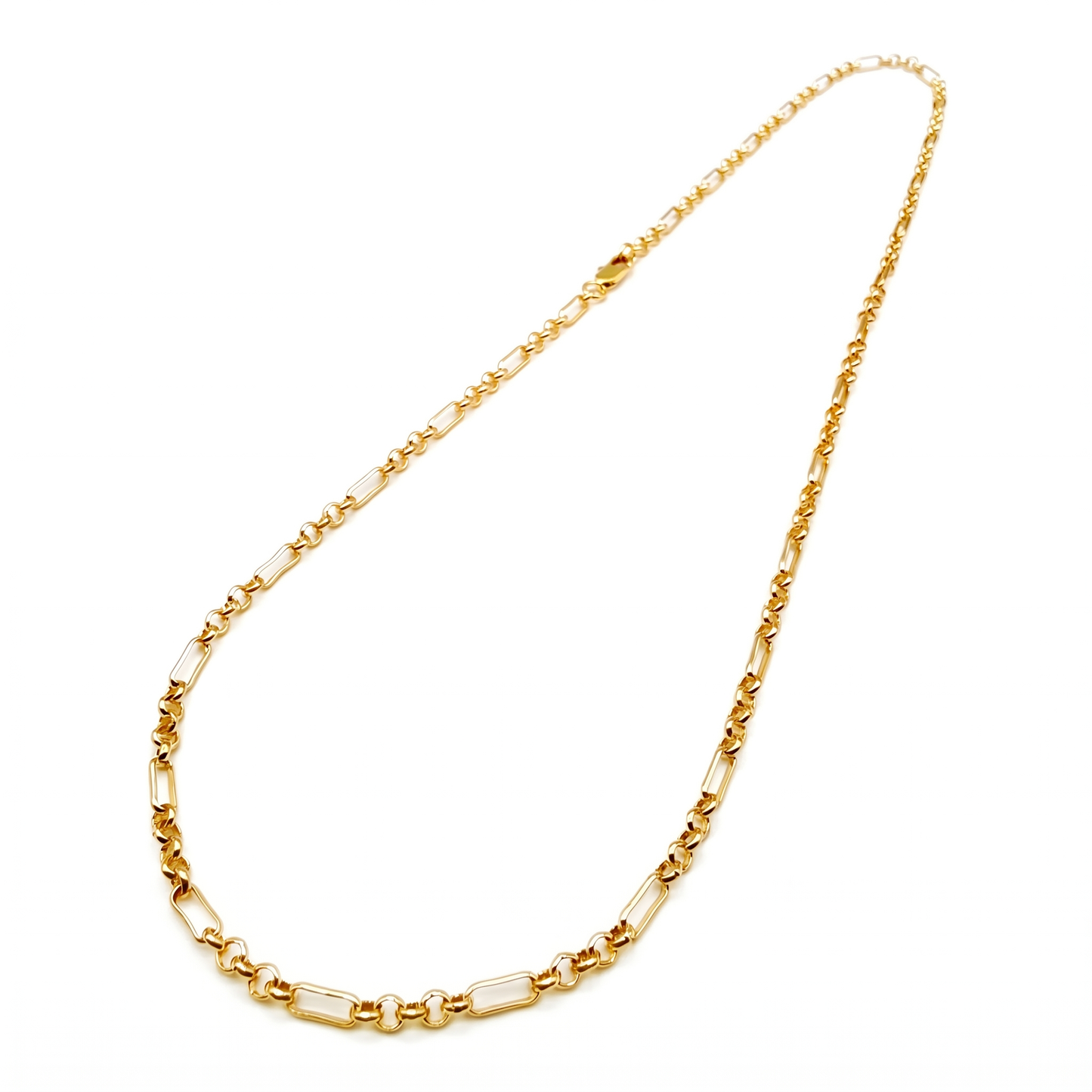 Cadena Rolo Facetada Oro Goldfilled – 3mm – Silver Ice 01