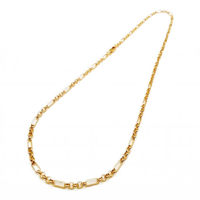 Cadena Rolo Facetada Oro Goldfilled – 3mm – Silver Ice 01