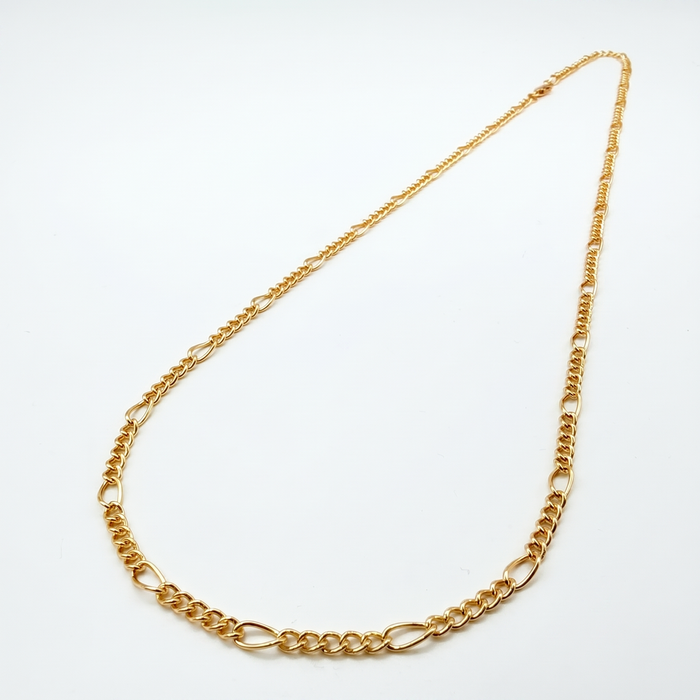Cadena Fígaro Oro – 4 mm – Silver Ice 02