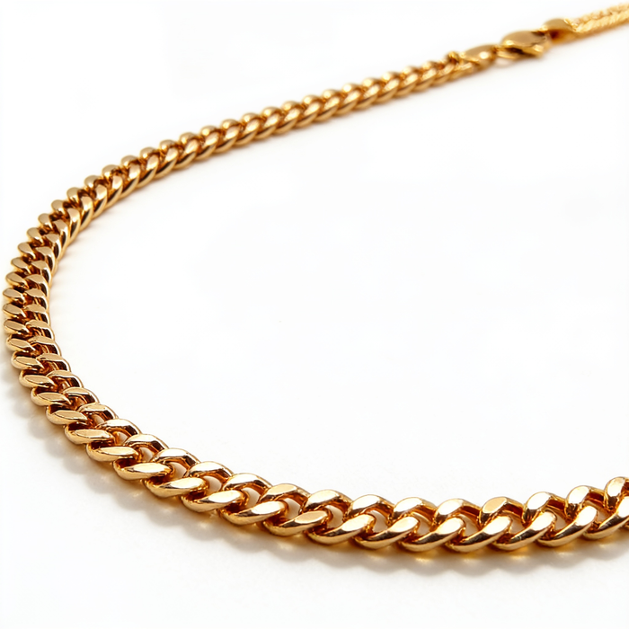 Cadena Cubana Oro Goldfilled Rosa – 3.5mm