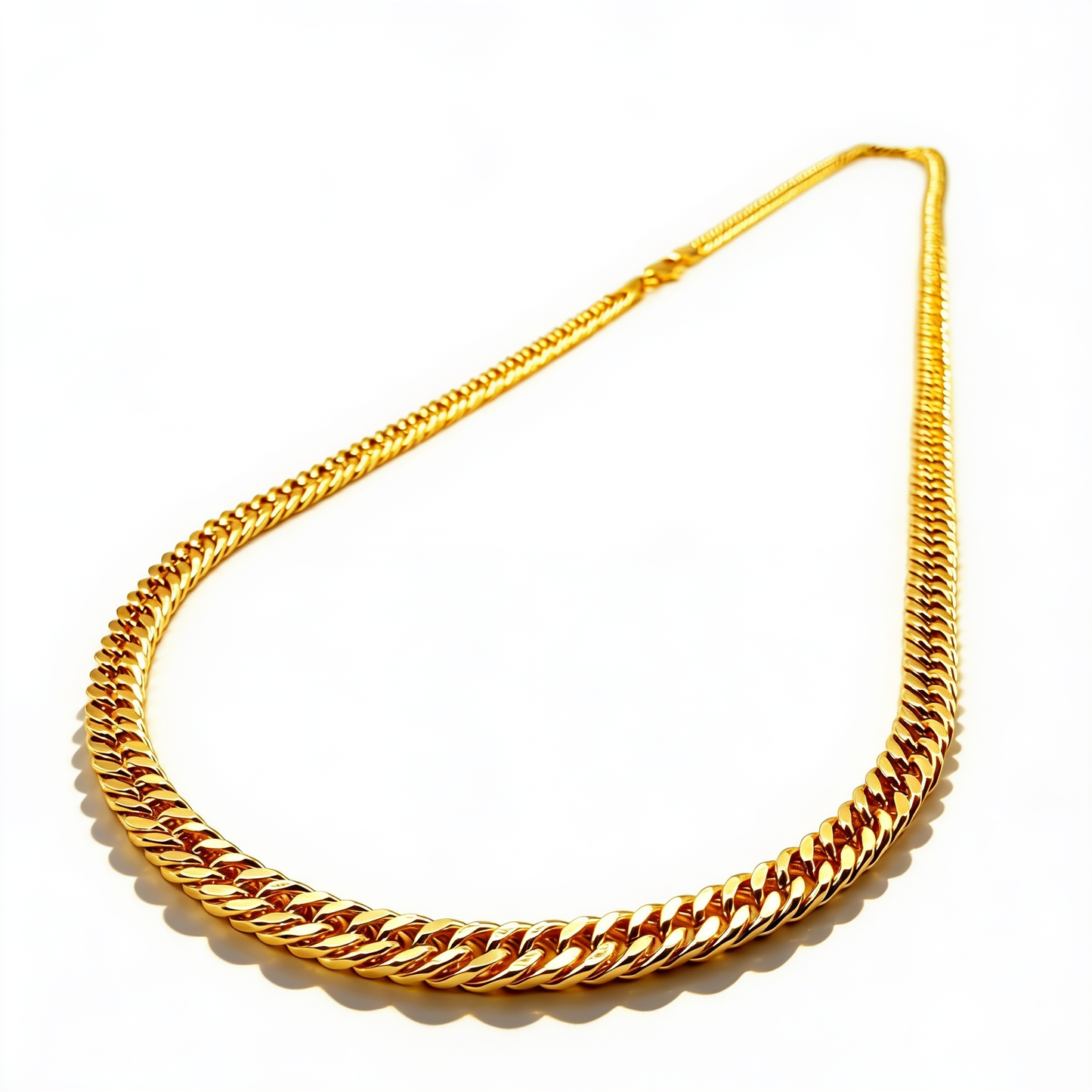 Cadena Miami Cubana Oro Goldfilled- 4mm