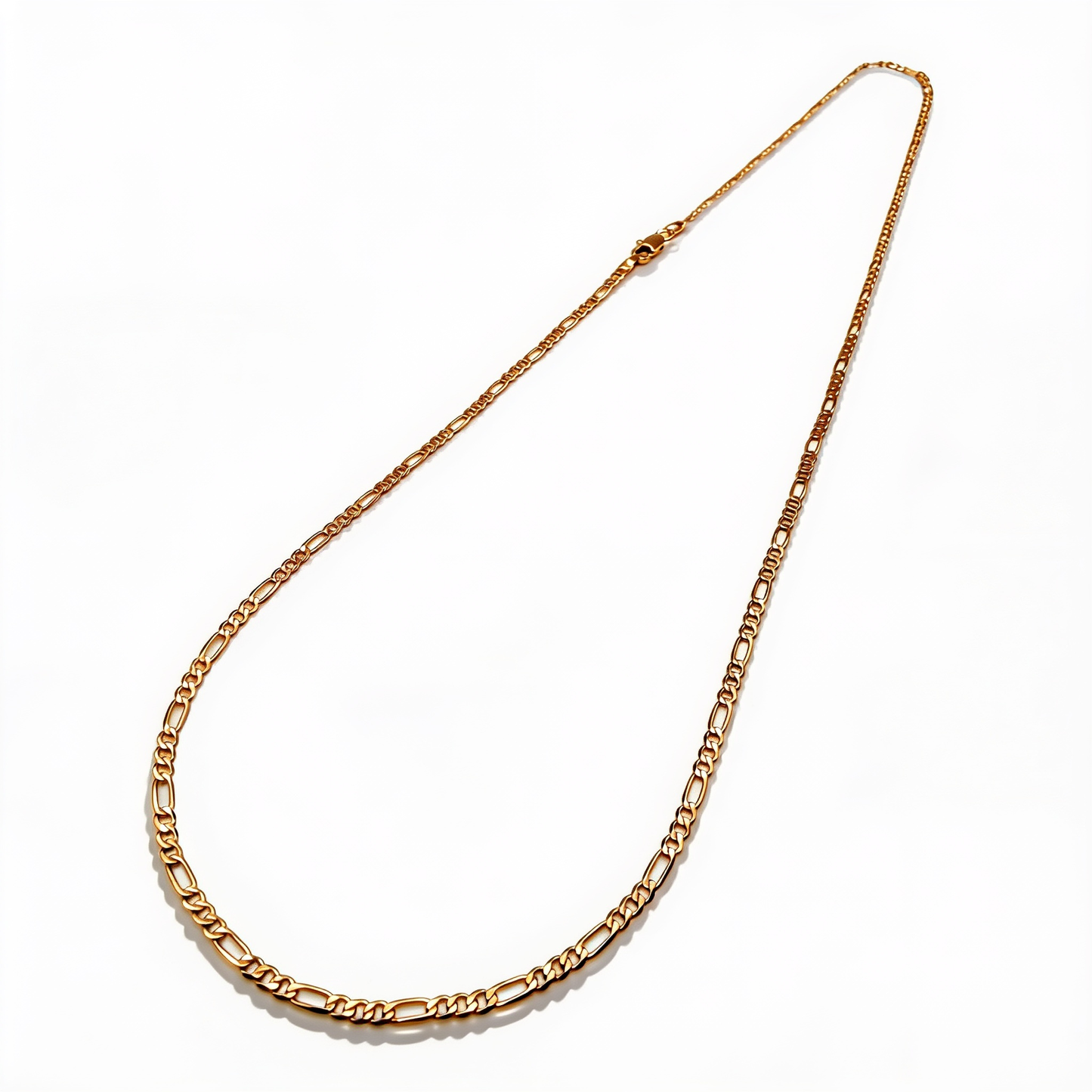 Cadena Fígaro Oro Goldfilled Rosa- 2.5mm