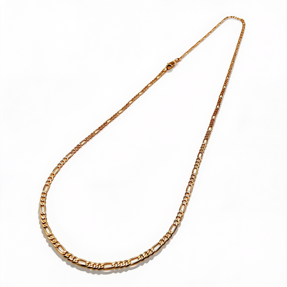 Cadena Fígaro Oro Goldfilled Rosa- 2.5mm