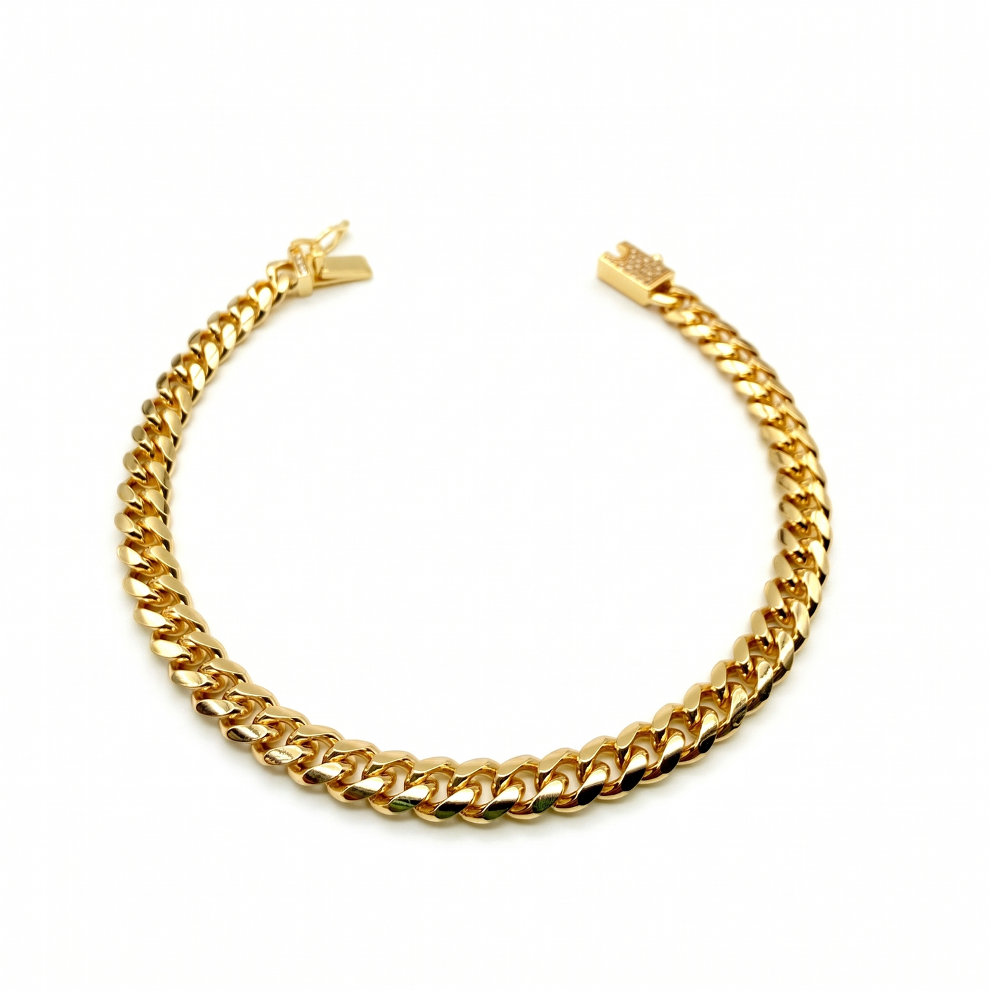 Pulsera Cubana Oro Goldfilled – 5 mm