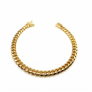 Pulsera Cubana Oro Goldfilled – 5 mm