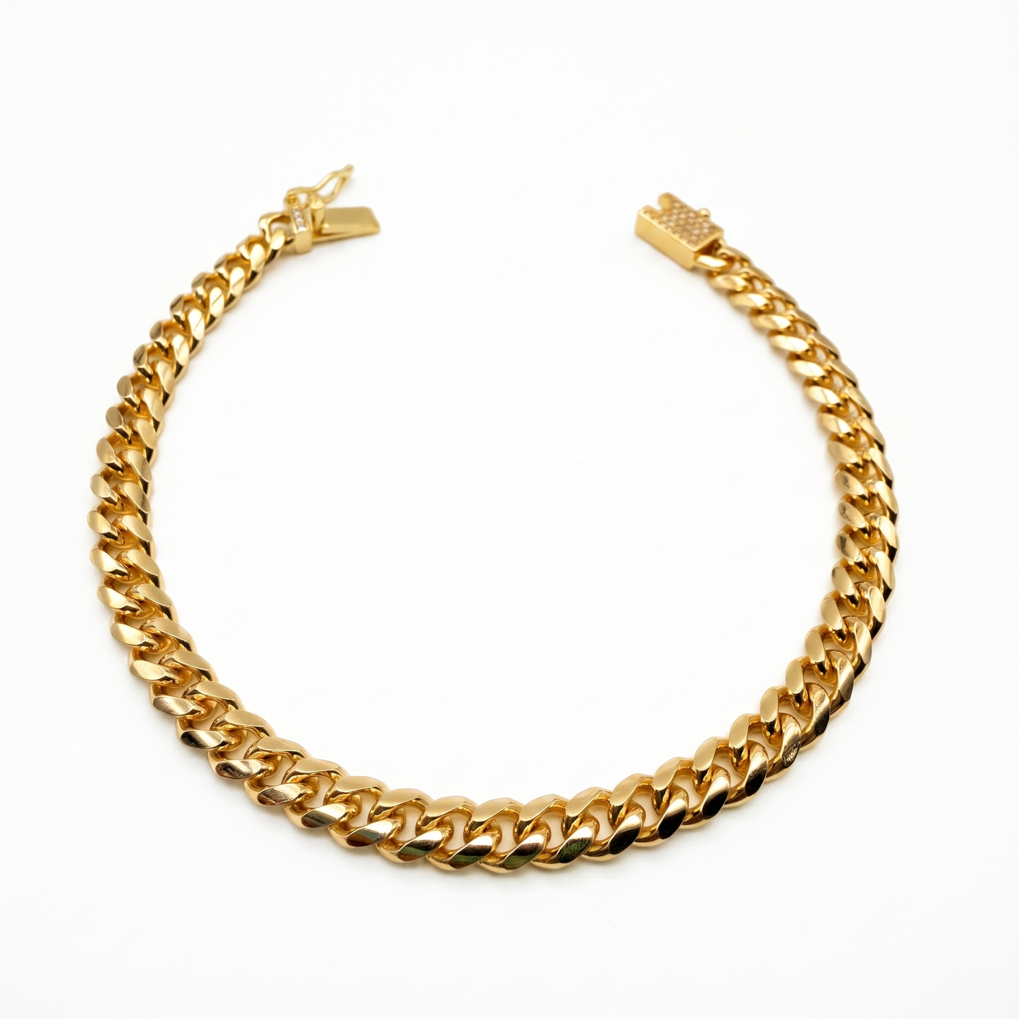 Pulsera Cubana Oro Goldfilled – 5 mm