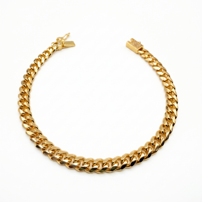 Pulsera Cubana Oro Goldfilled – 5 mm