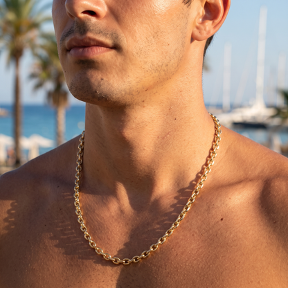 Cadena Rolo Limada Oro Goldfilled – 5,5 mm