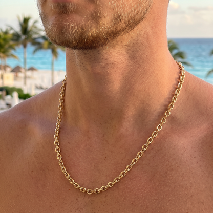 Cadena Rolo Limada Oro Goldfilled – 5,5 mm