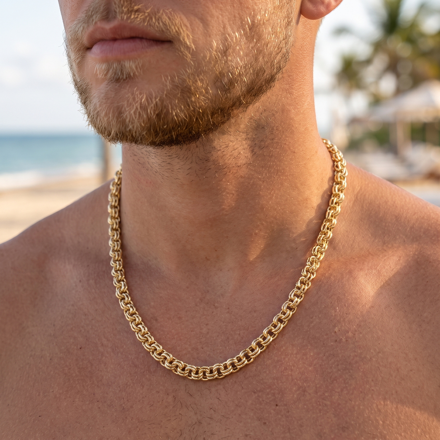 Cadena Doble Rolo Oro Goldfilled – 60 cm