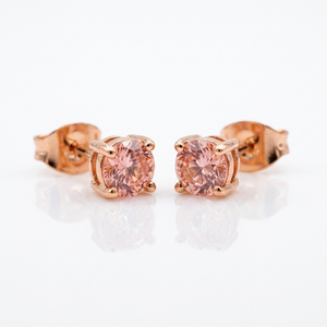Aros Destello Rosa - Oro Goldfilled Rosa