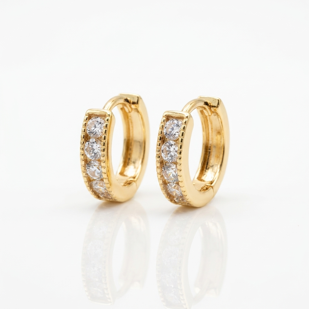 Argollas Brillo Eterno - Oro Goldfilled