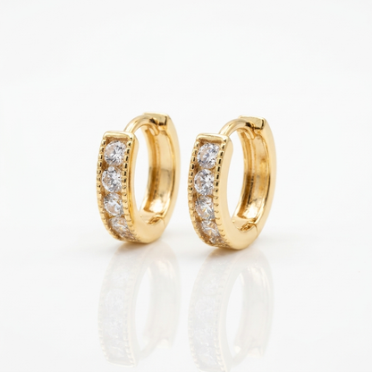 Argollas Brillo Eterno - Oro Goldfilled