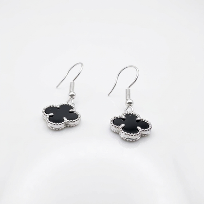 Aros Van Cleef Negros - Plata 925