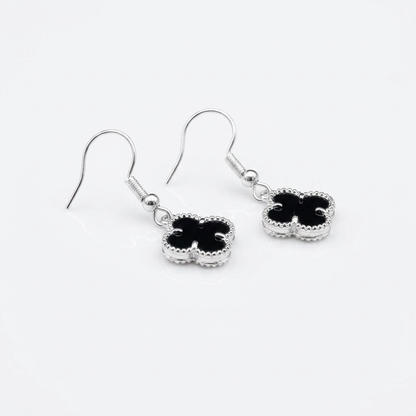 Aros Van Cleef Negros - Plata 925