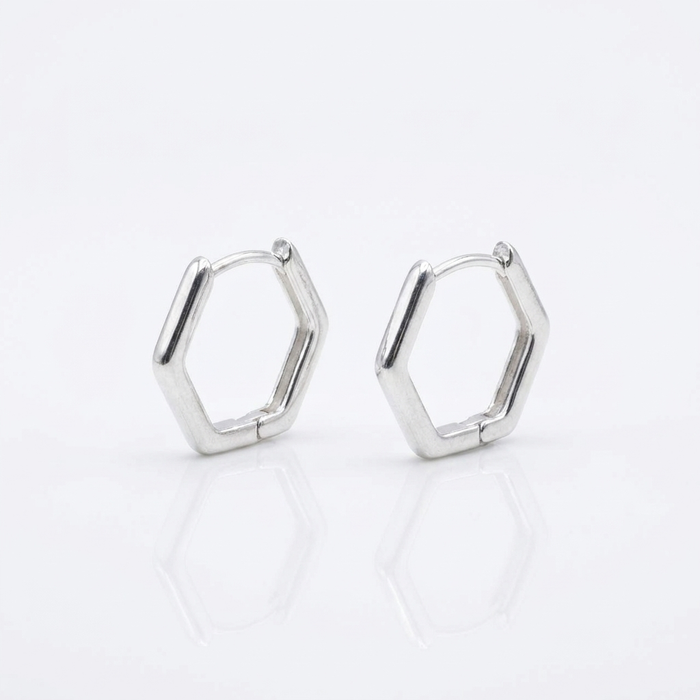 Aros Argolla Prisma Mini - Plata 925