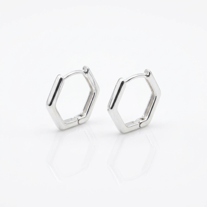 Aros Argolla Prisma Mini - Plata 925